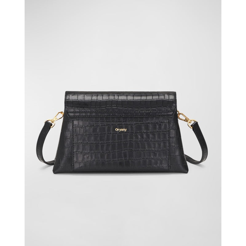 Bolsa Crossbody Lottie Flap Croc-Embossed