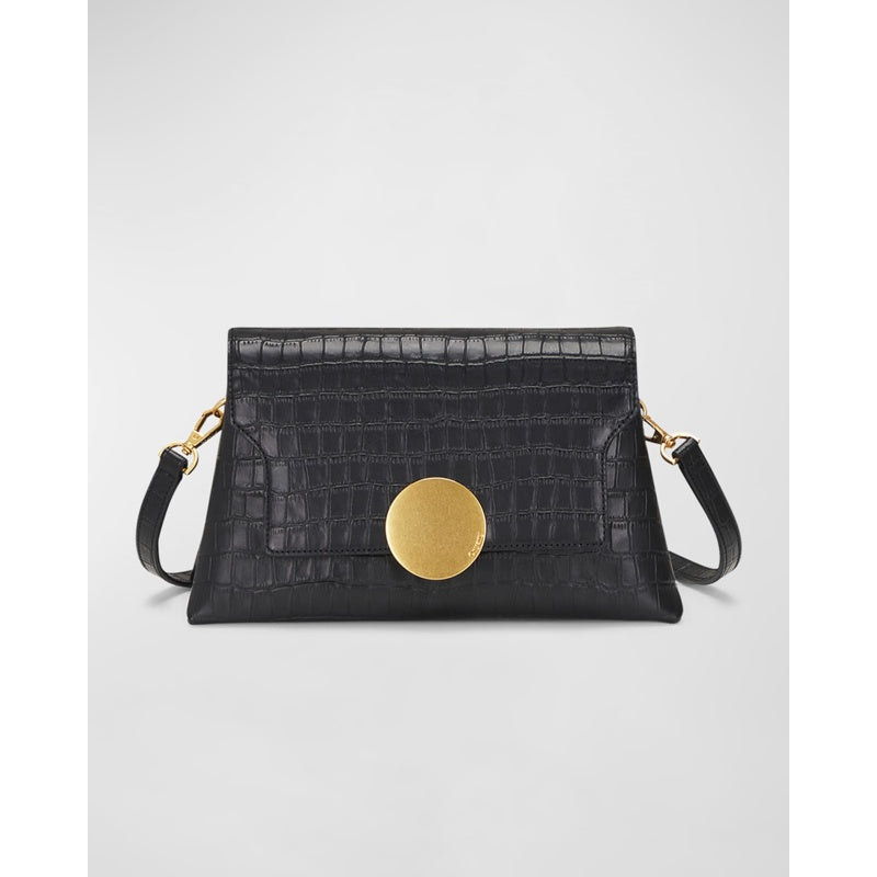Bolsa Crossbody Lottie Flap Croc-Embossed