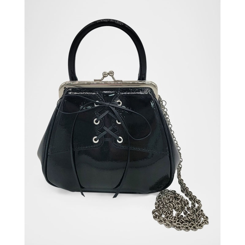 Bolsa Handle Mini Lace-Up Patent