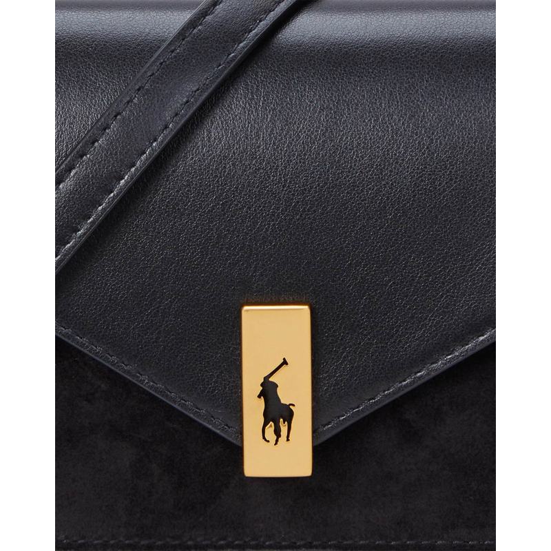 Bolsa Crossbody Polo ID Suede-Leather Chain &