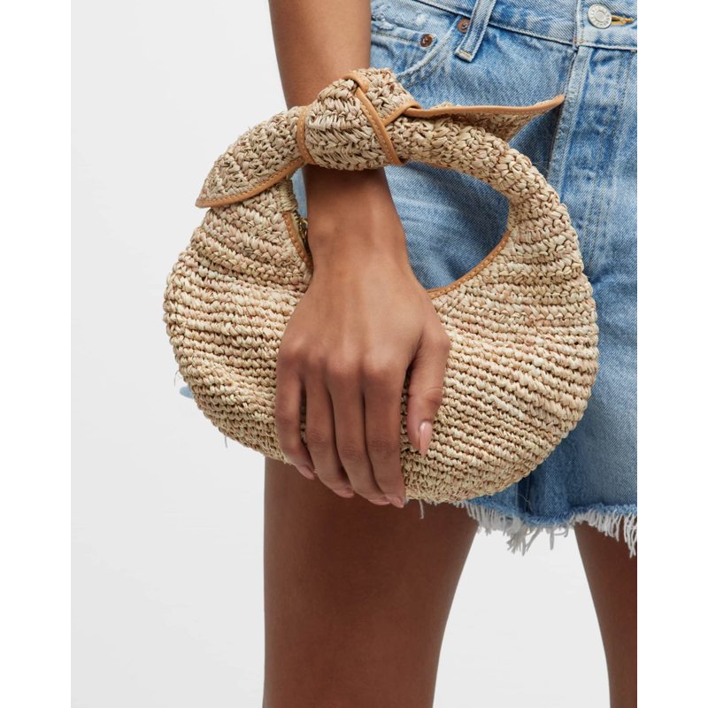 Bolsa Shoulder The Josie Knot Raffia