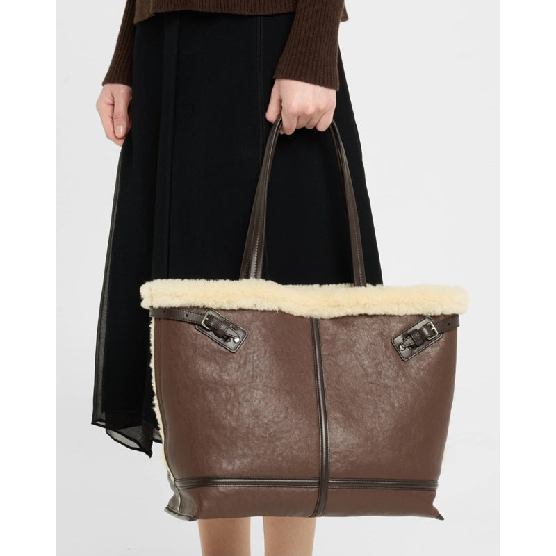 Bolsa Shopper Days Buckle Sheep Fur
