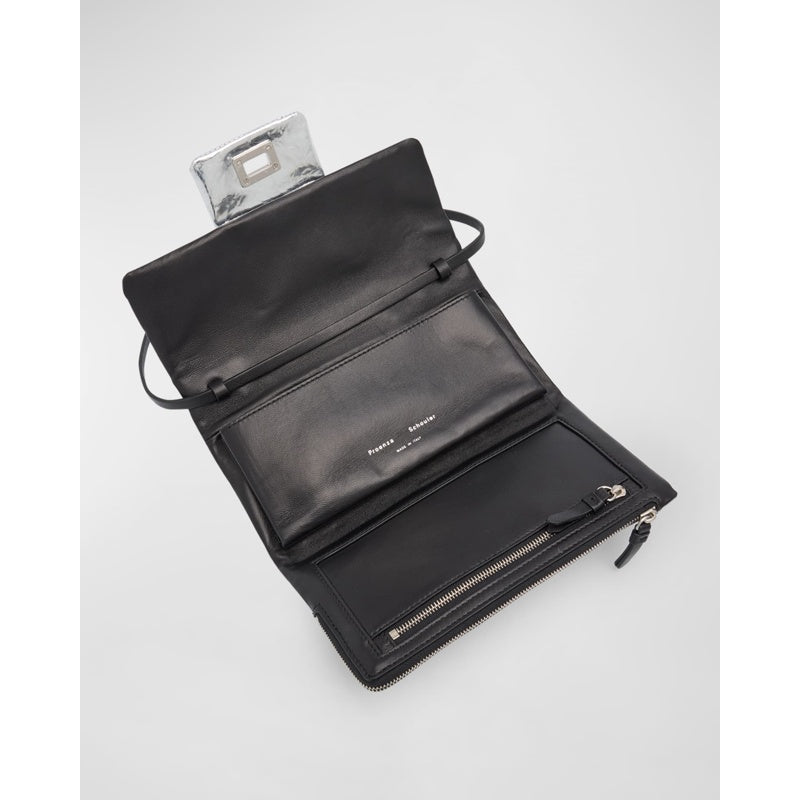 Bolsa Shoulder Flap Crinkled Metallic
