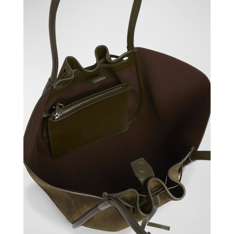 Bolsa Shopper Large Drawstring Suede