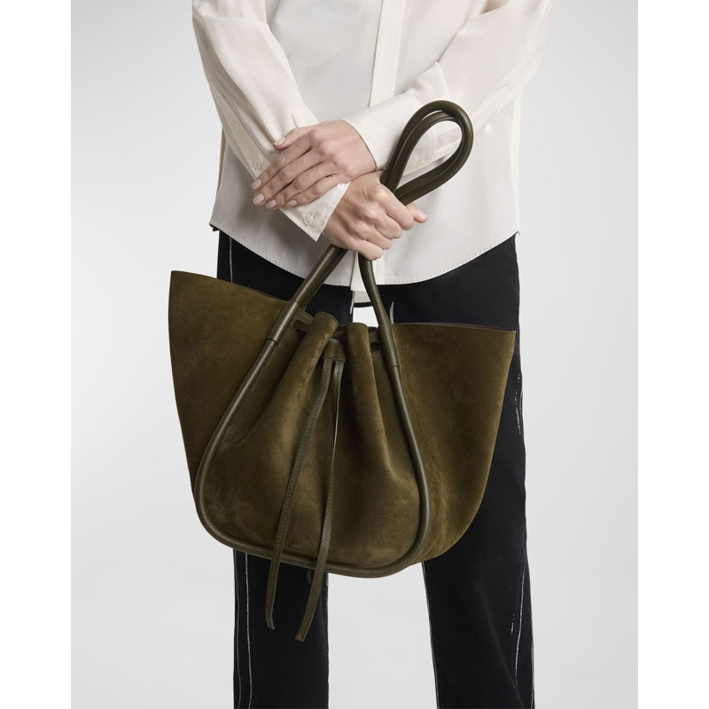 Bolsa Shopper Large Drawstring Suede