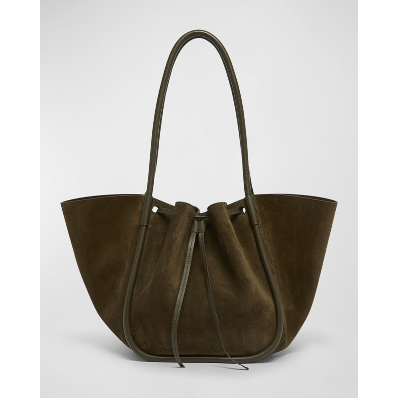 Bolsa Shopper Large Drawstring Suede