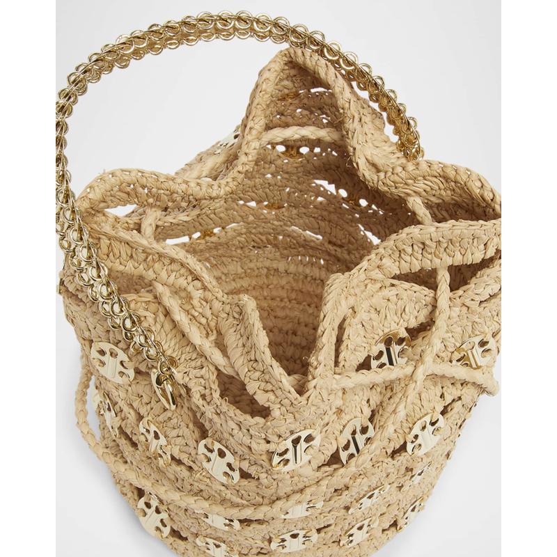 Bolsa Bucket Sac a Main Disc-Link Raffia
