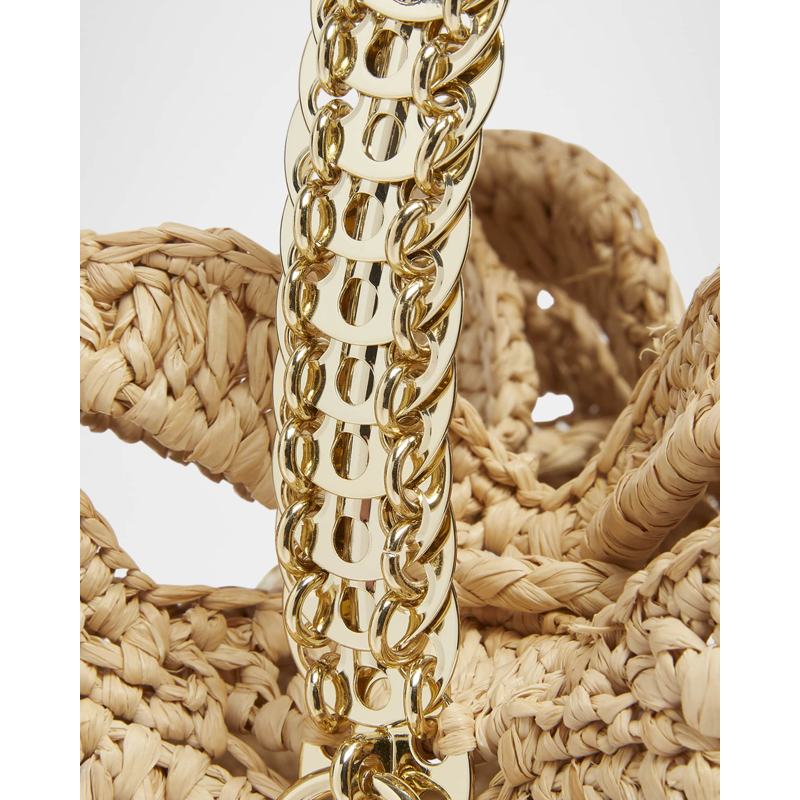 Bolsa Bucket Sac a Main Disc-Link Raffia