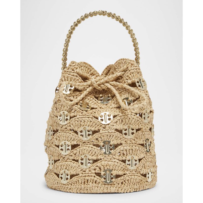 Bolsa Bucket Sac a Main Disc-Link Raffia