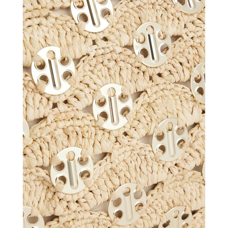 Bolsa Beach Disc Raffia Pouch Wristlet