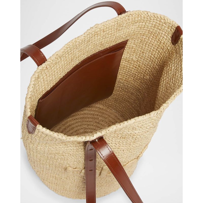 Bolsa Shopper Cabas Logo Raffia