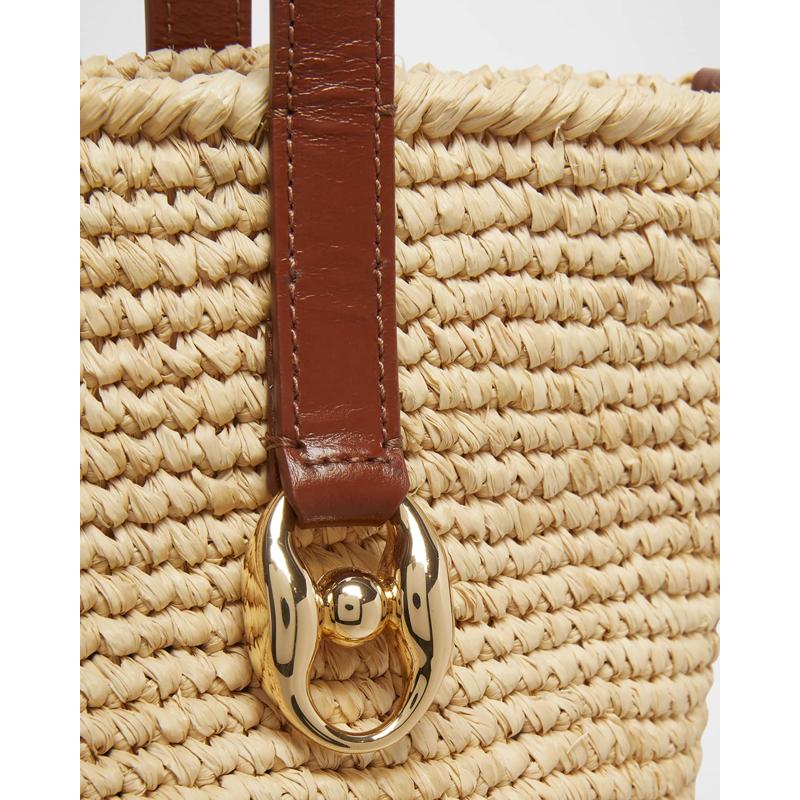 Bolsa Shopper Cabas Logo Raffia