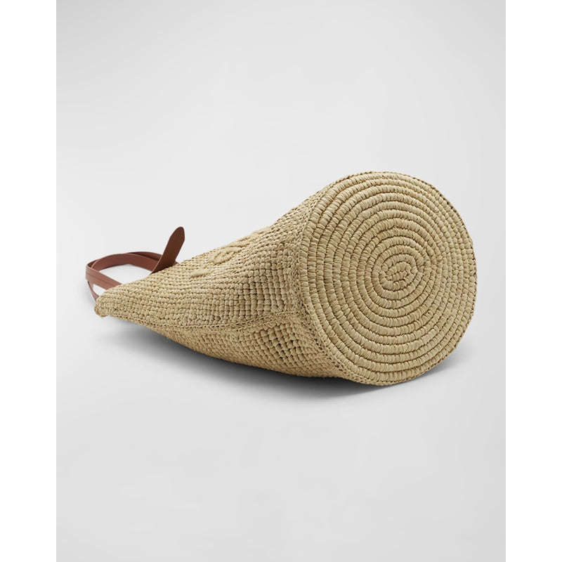 Bolsa Shopper Cabas Logo Raffia