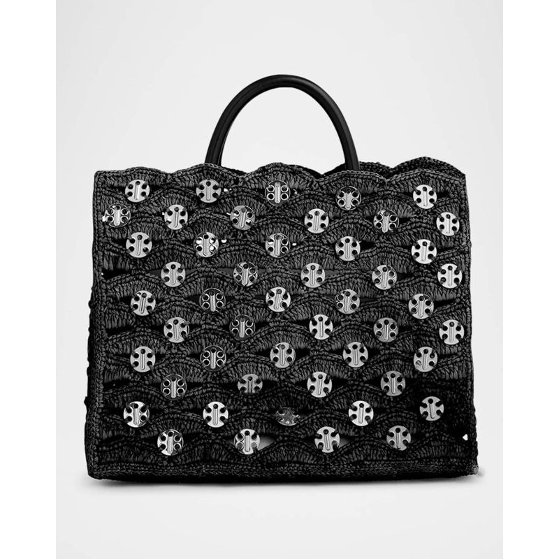 Bolsa Shopper Sac a Main Disc Raffia Basket