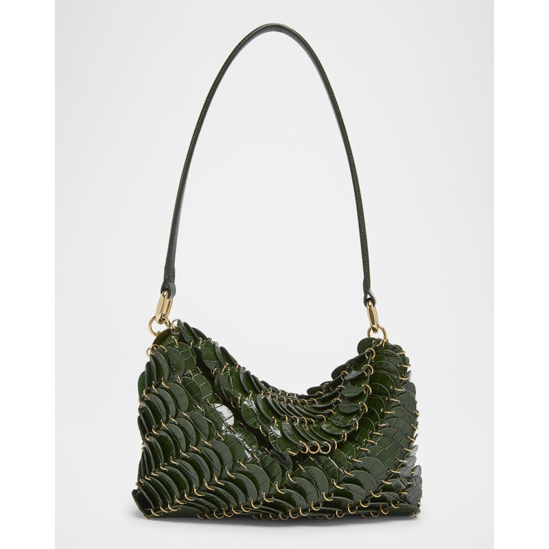 Bolsa Shoulder Sac a Main Disc Croc-Embossed