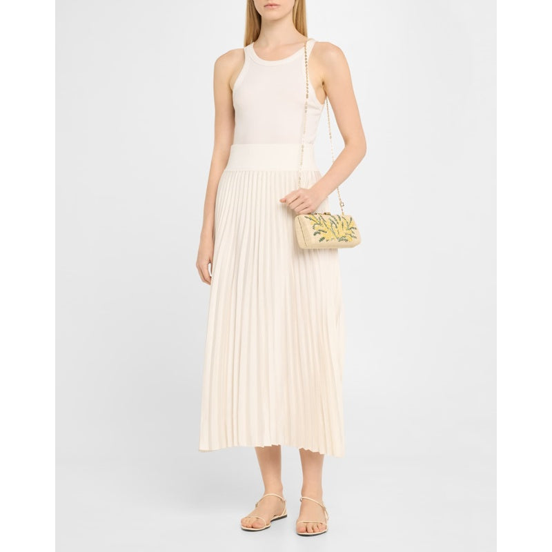 Bolsa Clutch Alessandra Flower Raffia Long