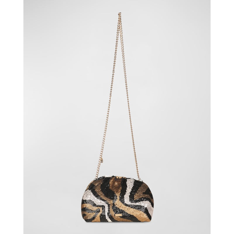 Bolsa Clutch Aya Sequined Frame