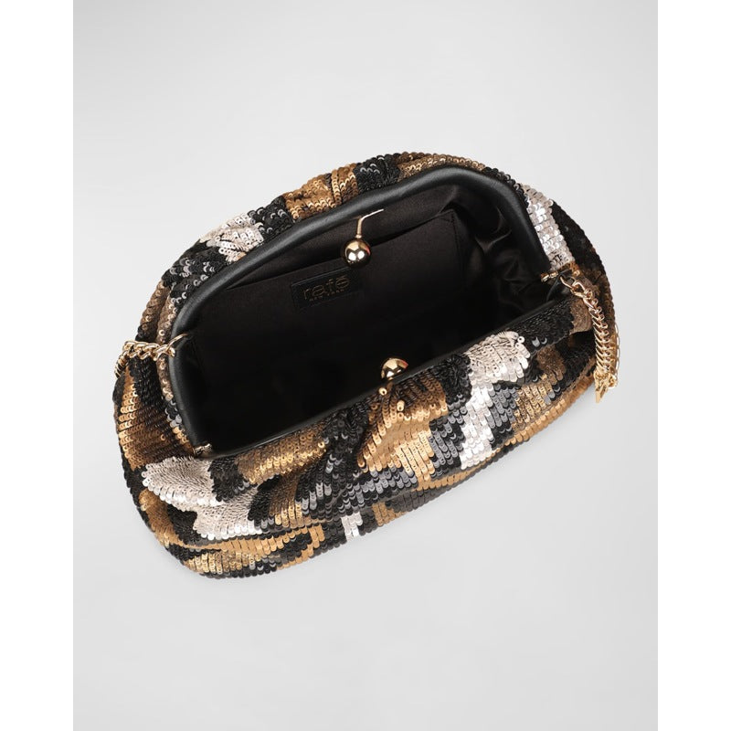 Bolsa Clutch Aya Sequined Frame