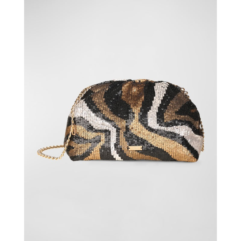Bolsa Clutch Aya Sequined Frame