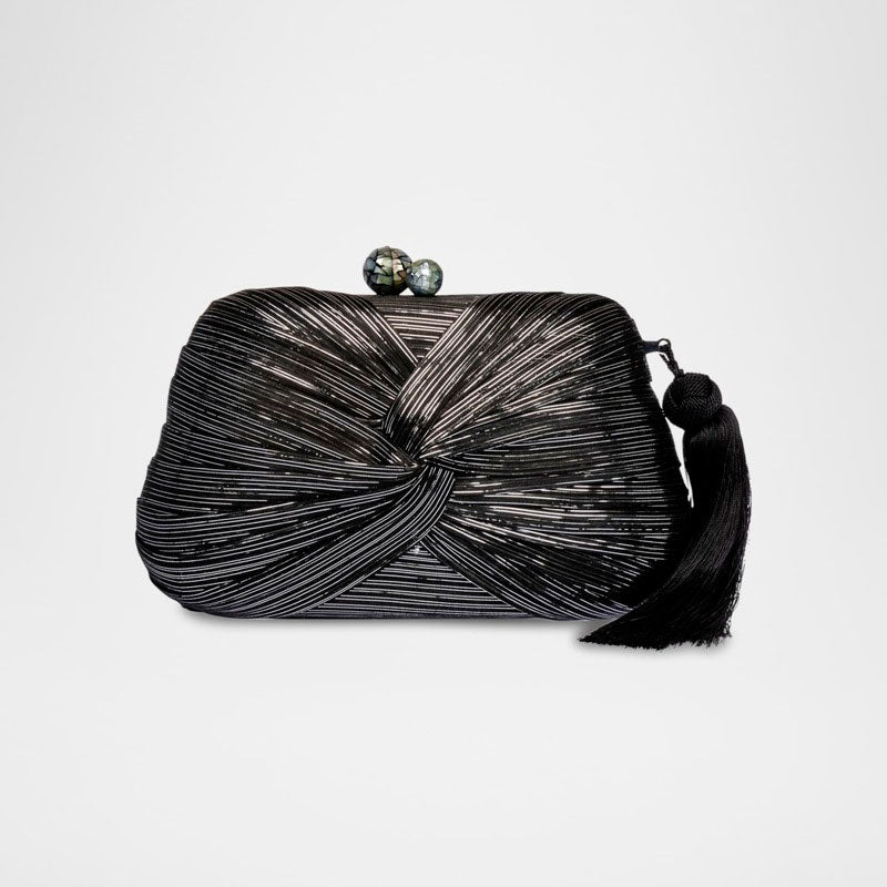 Bolsa Clutch Rosie Twisted Metallic Straw - Mercado de Luxo - O Maior E-Commerce de Bens, Produtos e Serviços de Luxo do Brasil.