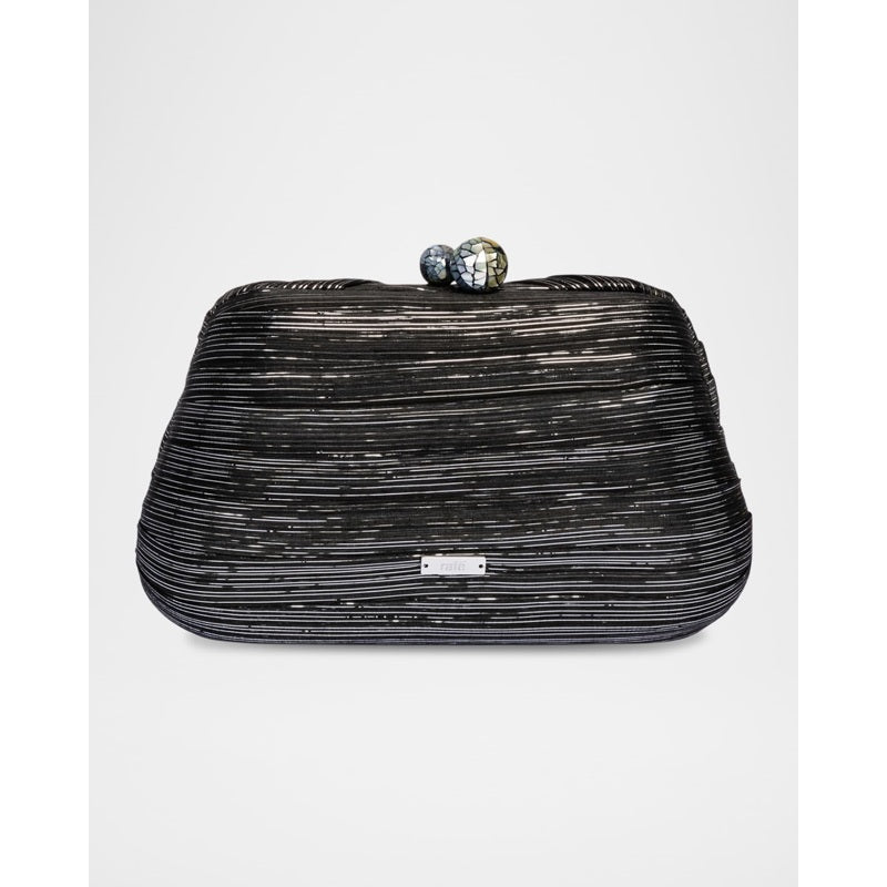 Bolsa Clutch Rosie Twisted Metallic Straw