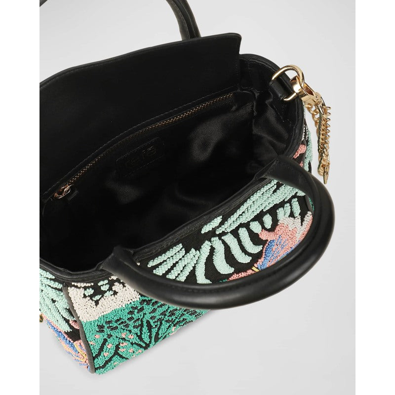 Bolsa Shopper Tasha Small Floral Beaded