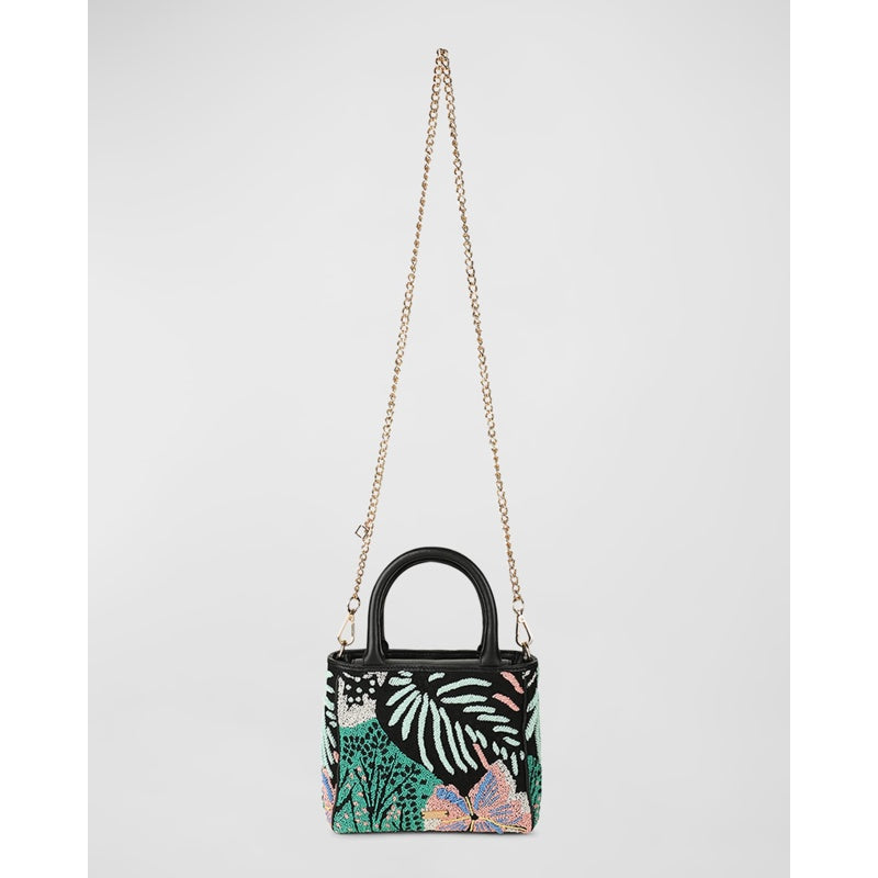 Bolsa Shopper Tasha Small Floral Beaded