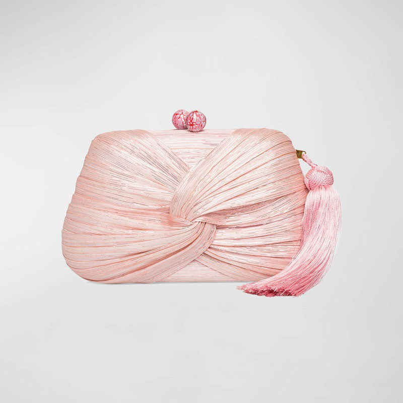Bolsa Clutch Rosie Draped Tasesel Straw - Mercado de Luxo - O Maior E-Commerce de Bens, Produtos e Serviços de Luxo do Brasil.