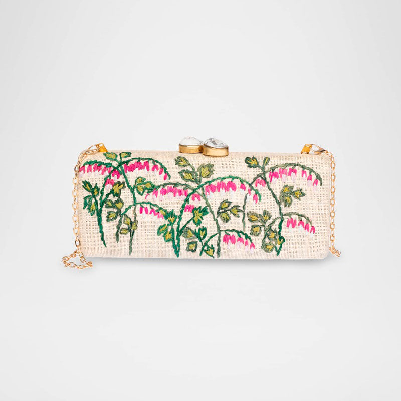 Bolsa Clutch Alessandra Flower Long - Mercado de Luxo - O Maior E-Commerce de Bens, Produtos e Serviços de Luxo do Brasil.