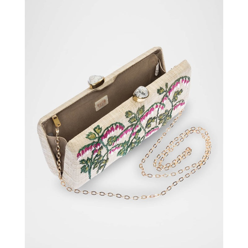Bolsa Clutch Alessandra Flower Long