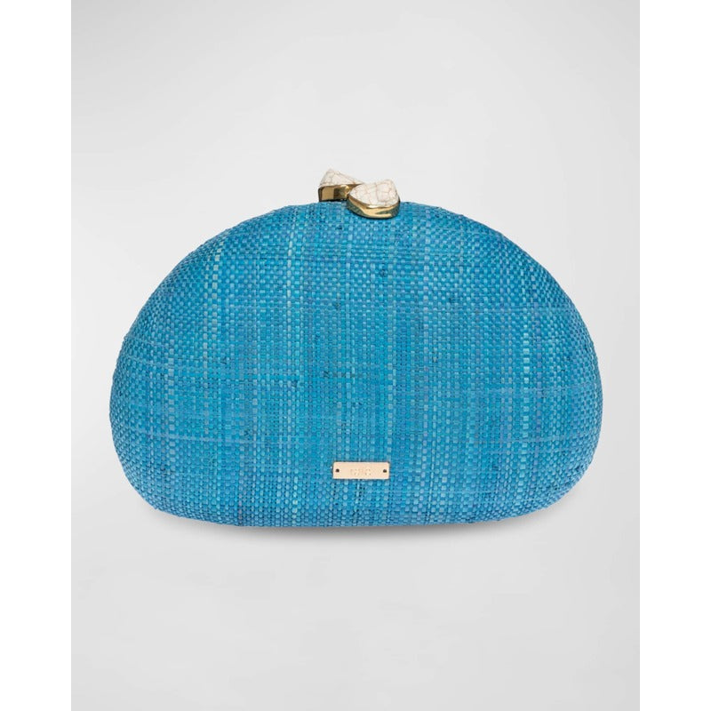 Bolsa Clutch Berna Floral Straw