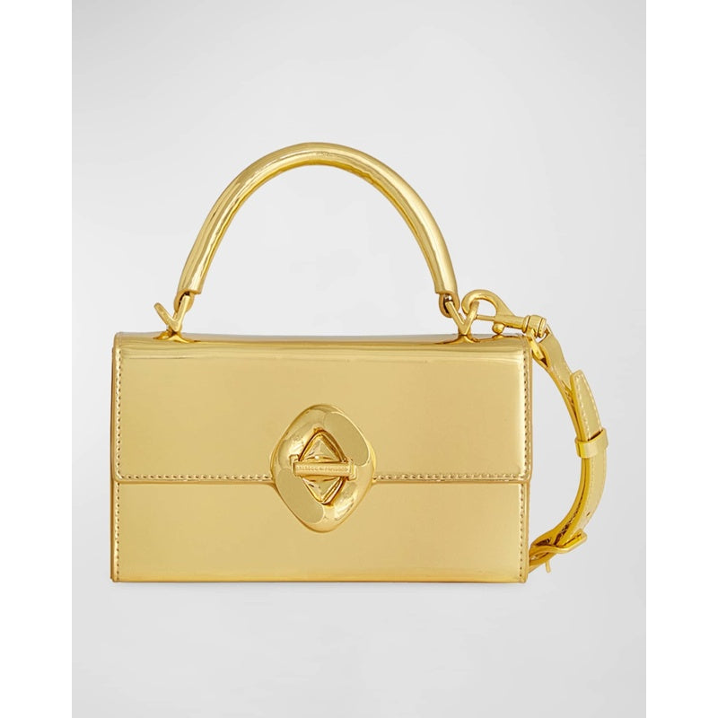 Bolsa Handle G Mini Flap Metallic