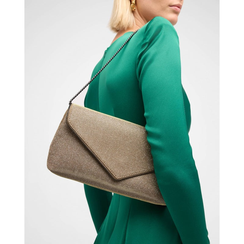 Bolsa Crossbody Zip Envelope Glitter