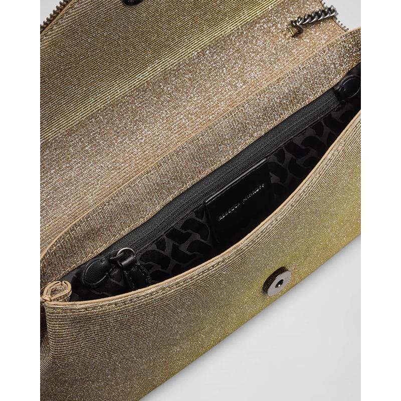 Bolsa Crossbody Zip Envelope Glitter