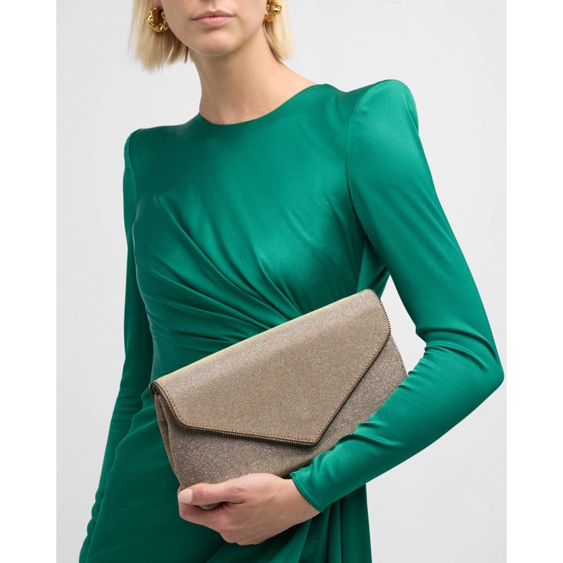 Bolsa Crossbody Zip Envelope Glitter