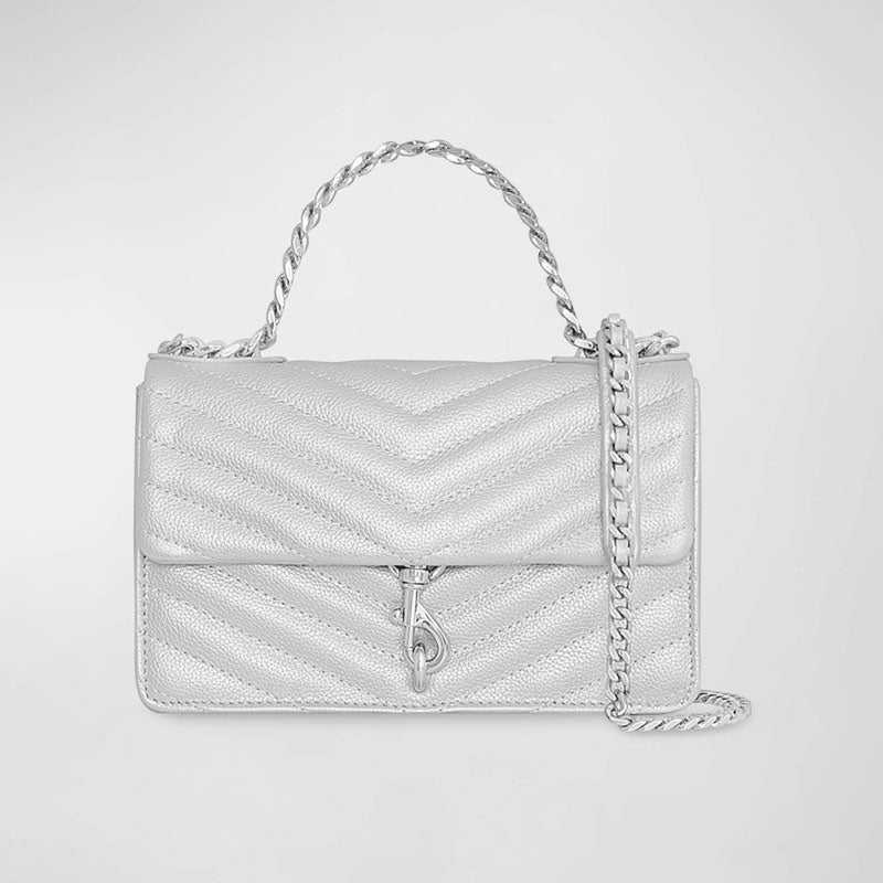 Bolsa Crossbody Edie Mini Metallic Quilted - Mercado de Luxo - O Maior E-Commerce de Bens, Produtos e Serviços de Luxo do Brasil.