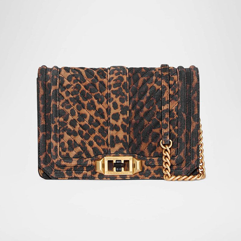 Bolsa Crossbody Love Small Leopard Quilted - Mercado de Luxo - O Maior E-Commerce de Bens, Produtos e Serviços de Luxo do Brasil.