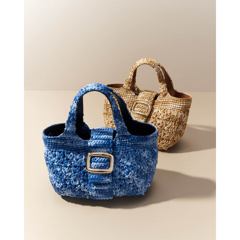 Bolsa Shopper Grand Viv Choc Crochet Raffia