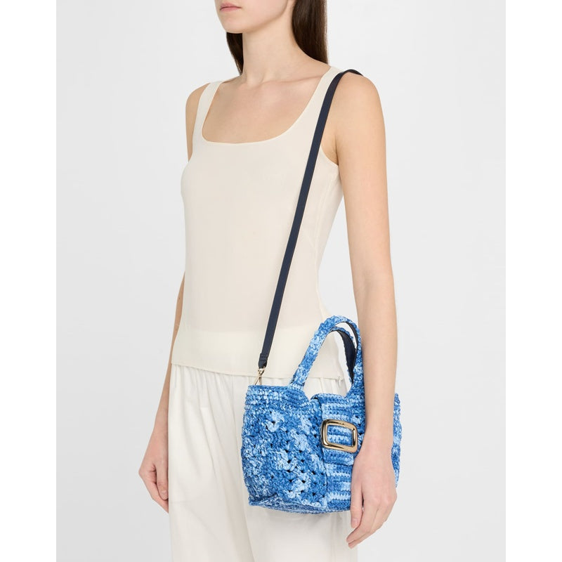Bolsa Shopper Grand Viv Choc Crochet Raffia