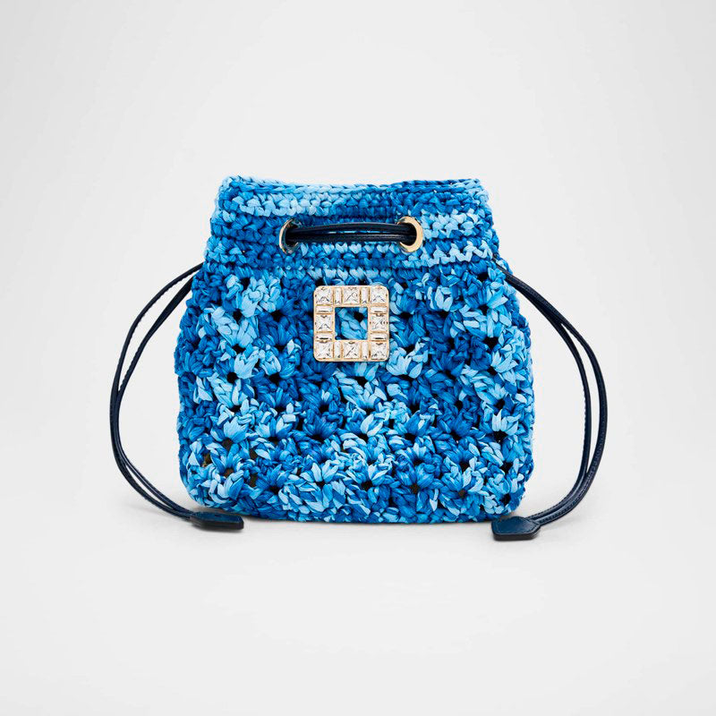 Bolsa Bucket Tres Vivier Buckle Raffia - Mercado de Luxo - O Maior E-Commerce de Bens, Produtos e Serviços de Luxo do Brasil.