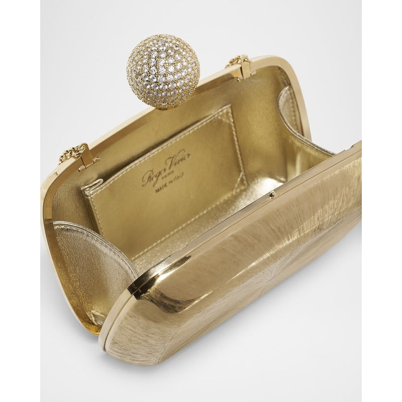 Bolsa Clutch Golden Strass Metal