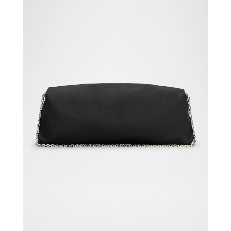 Bolsa Clutch Flower Bouquet Strass Satin Long