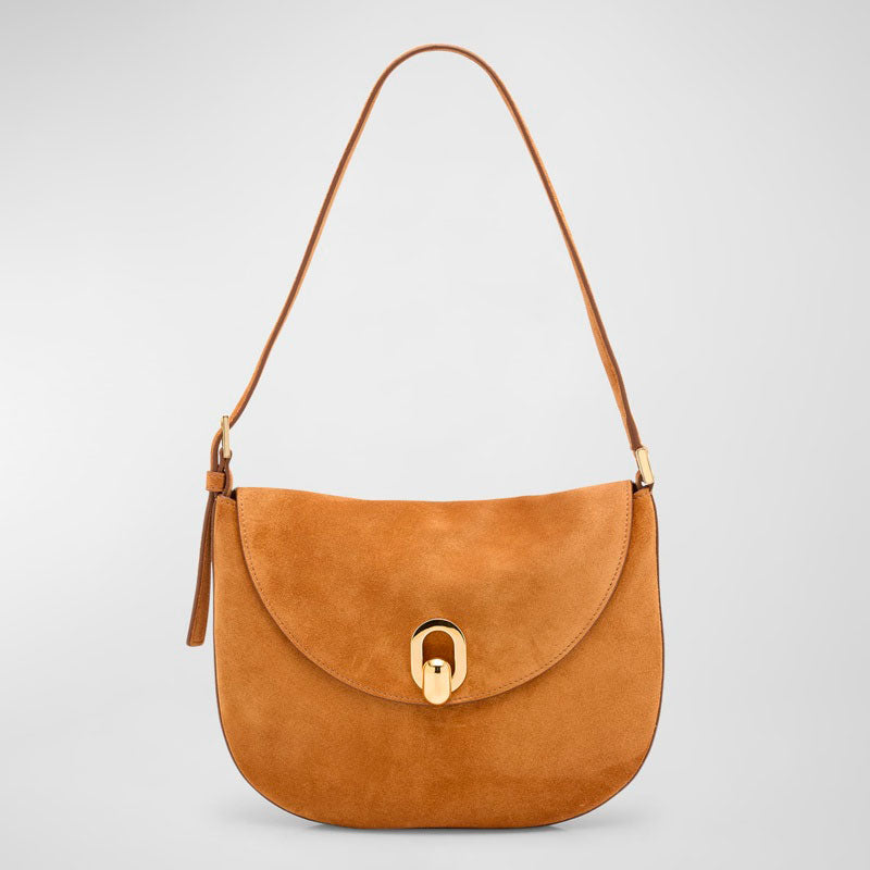 Bolsa Shoulder The Tondo Suede - Mercado de Luxo - O Maior E-Commerce de Bens, Produtos e Serviços de Luxo do Brasil.