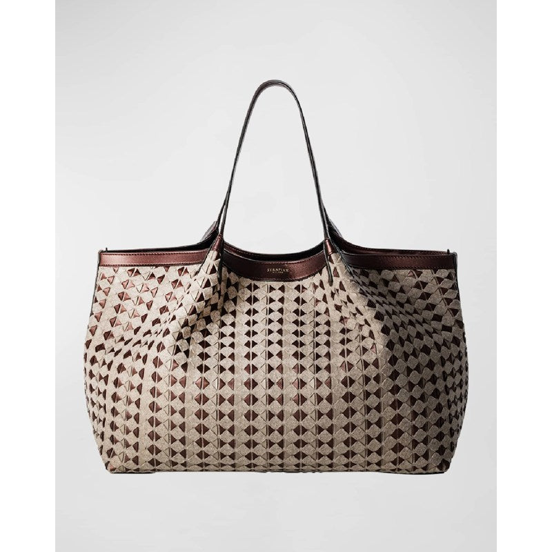 Bolsa Shopper Secret Mosaic Virgin Wool