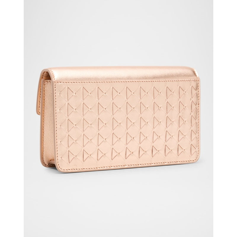 Bolsa Crossbody Mosaic Metallic Pochette on Chain