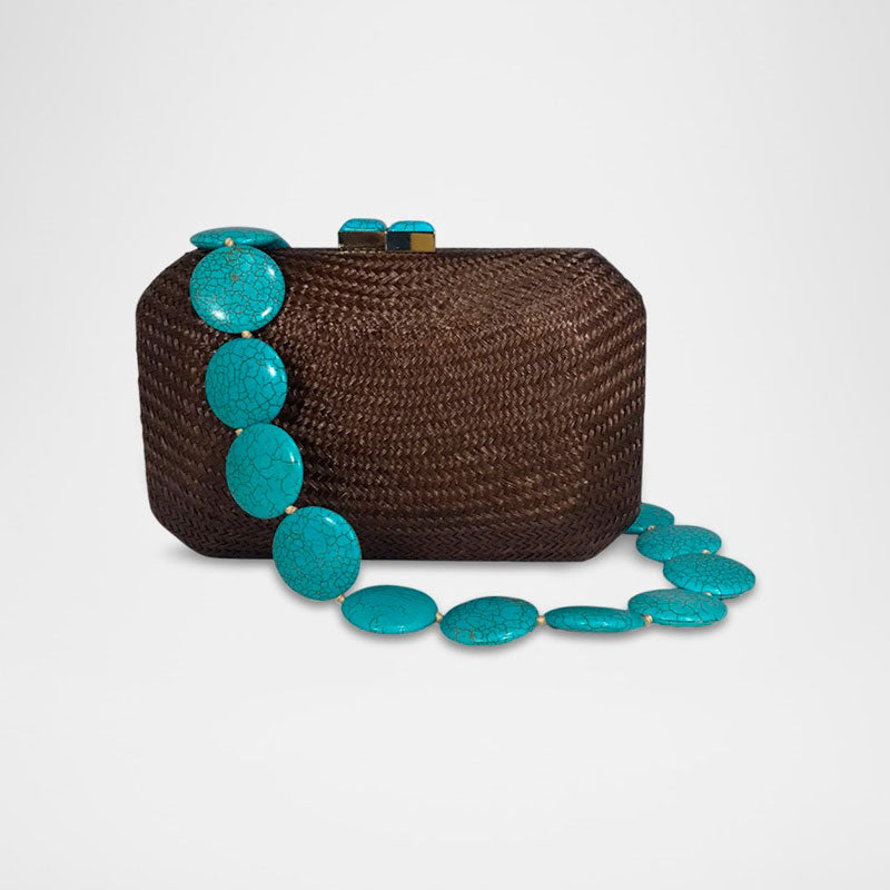Bolsa Clutch Leticia Bun Straw - Mercado de Luxo - O Maior E-Commerce de Bens, Produtos e Serviços de Luxo do Brasil.