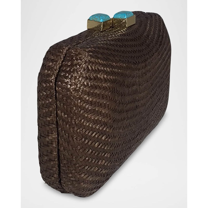 Bolsa Clutch Leticia Bun Straw