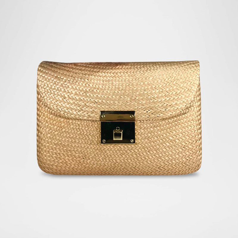 Bolsa Clutch Sasha Bun Straw - Mercado de Luxo - O Maior E-Commerce de Bens, Produtos e Serviços de Luxo do Brasil.