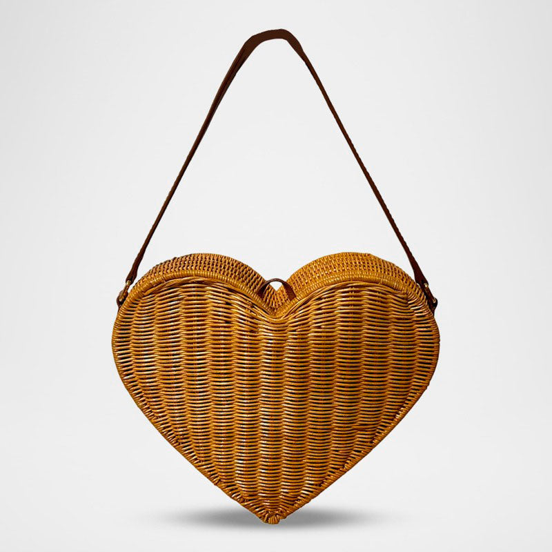 Bolsa Shoulder Pulsating Heart Rattan  - Mercado de Luxo - O Maior E-Commerce de Bens, Produtos e Serviços de Luxo do Brasil.