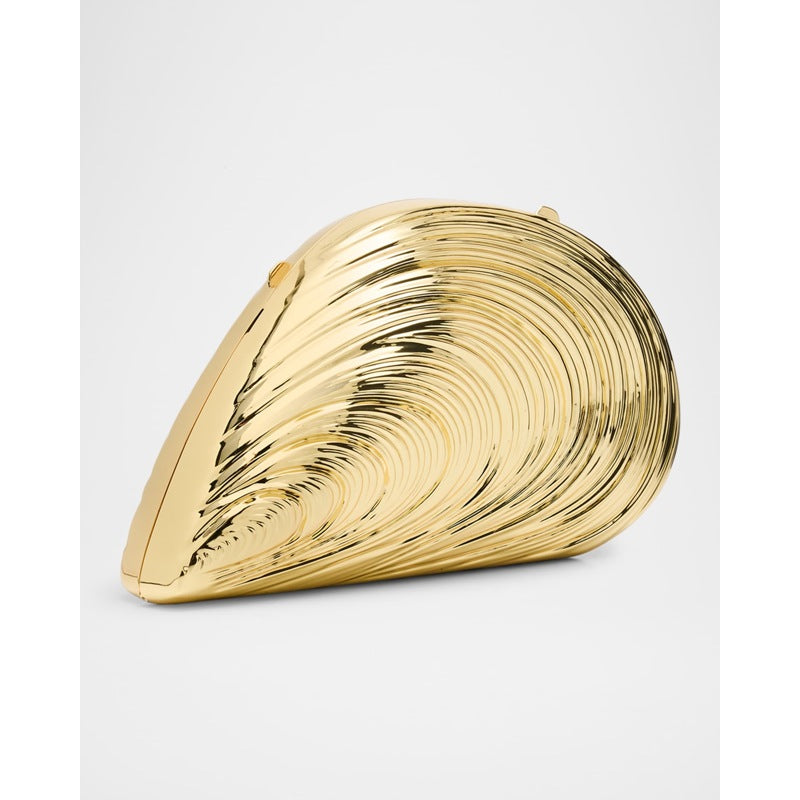 Bolsa Clutch Bridget Metal Oyster Shell
